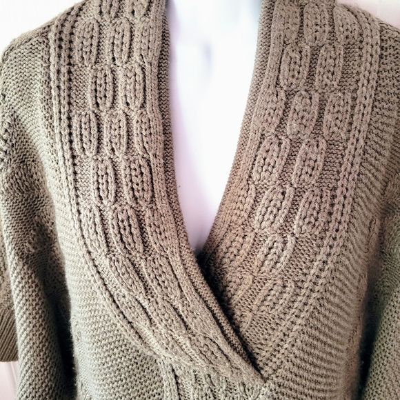 The Limited Shawl Collar Sweater Tan Size Medium - Picture 7 of 10